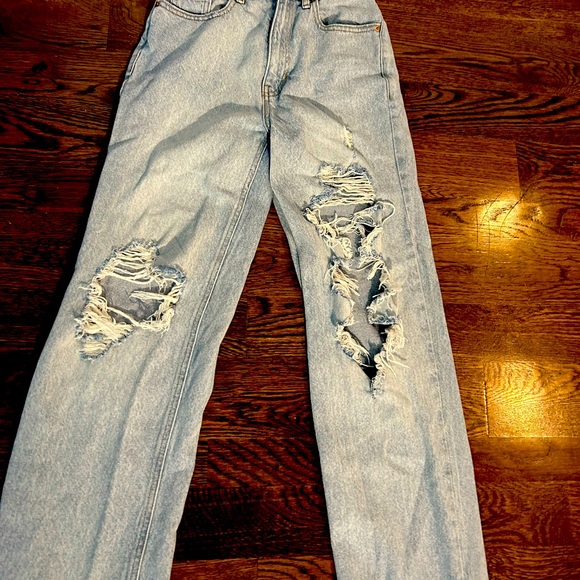 PAC Sun 90’s Boyfriend Distressed Jeans Size 23 - Picture 2 of 2